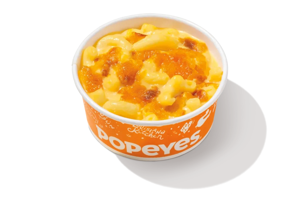 Popeyes mac and cheese menu item