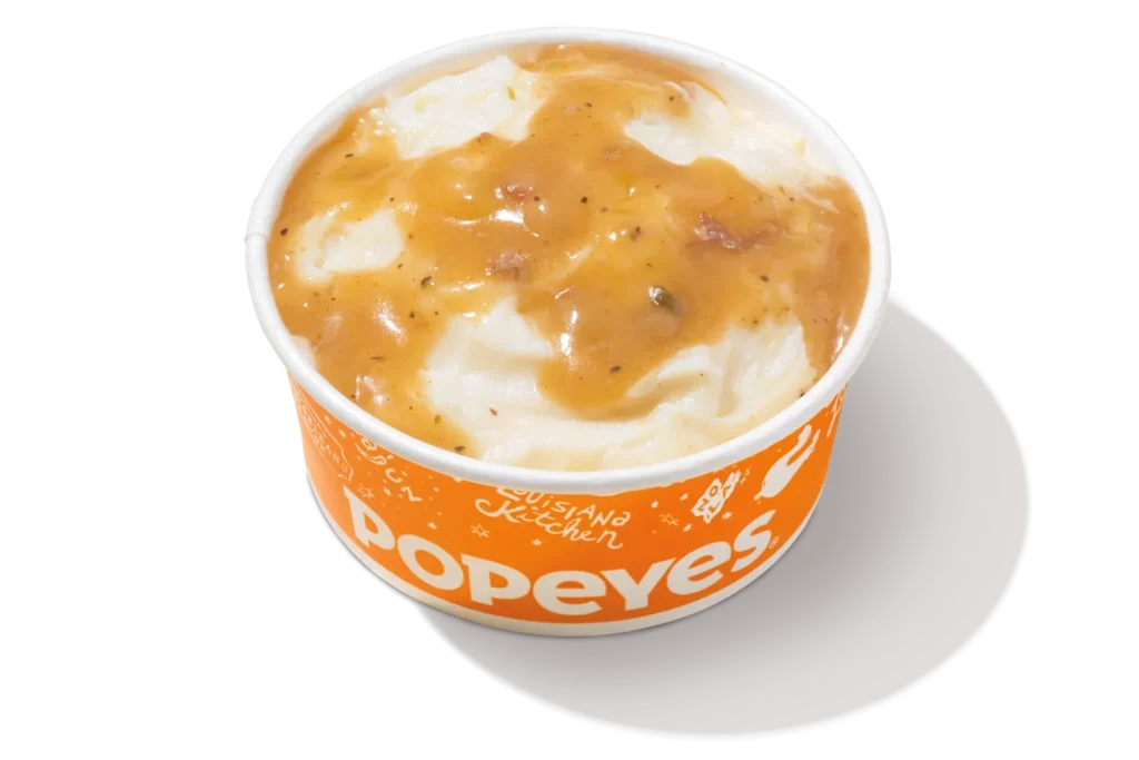 Popeyes mashed potatoes menu