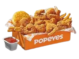 Popeyes shrimp tackle box menu